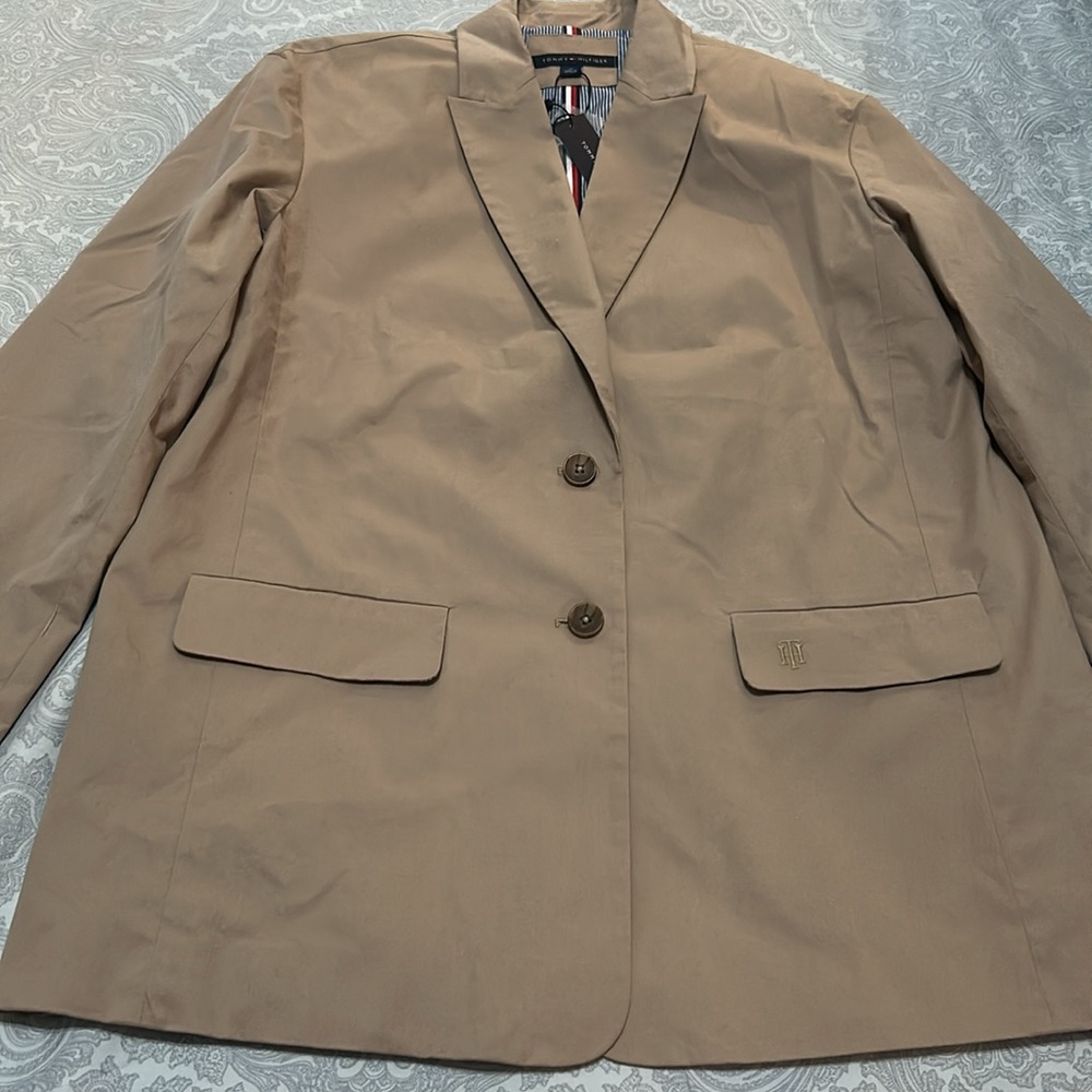 Tommy Hilfiger Women's Tan Blazer Size 10 NWT